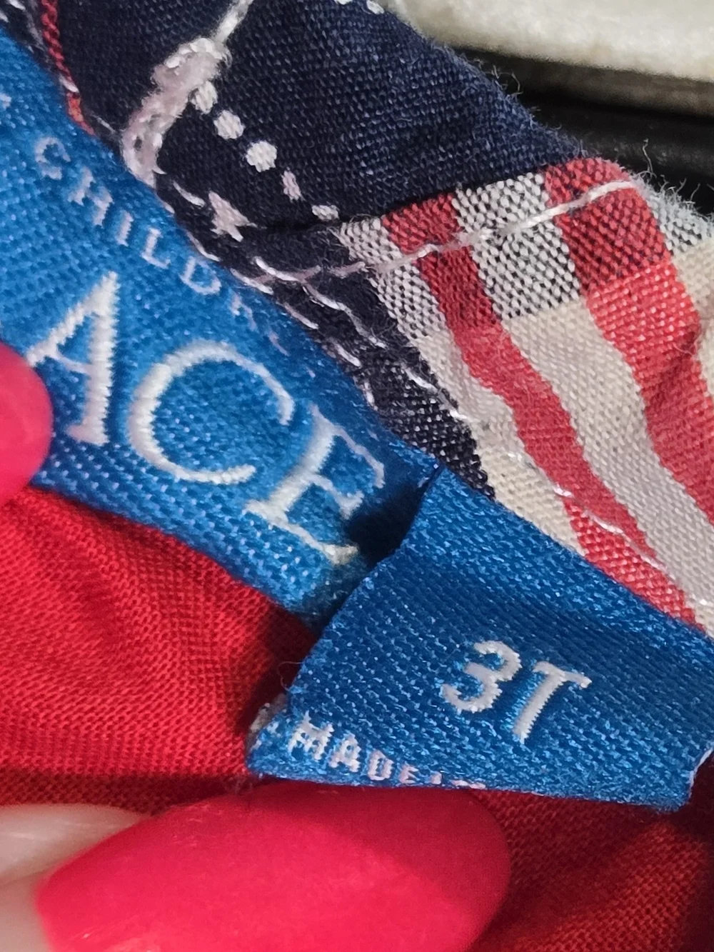 The Children's Place Patchwork Bandana Sundress 3T Patriotic Americana Dress - Picture 4 of 9